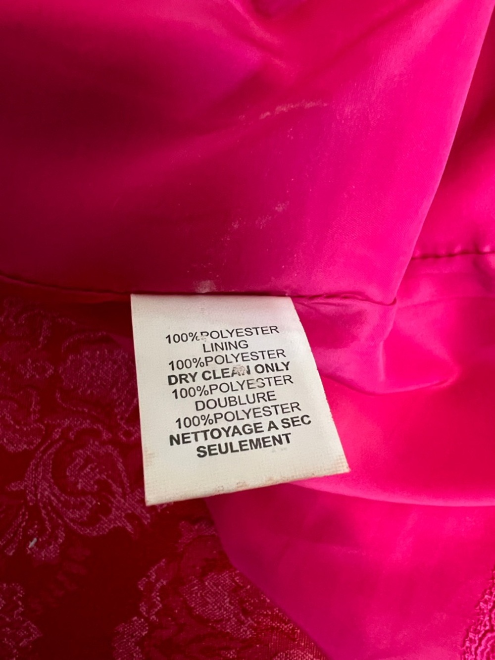 Trina Turk Hot Pink Shift Dress Women's Size 4 Sleeveless V-Neck Cocktail Career - Picture 8 of 10